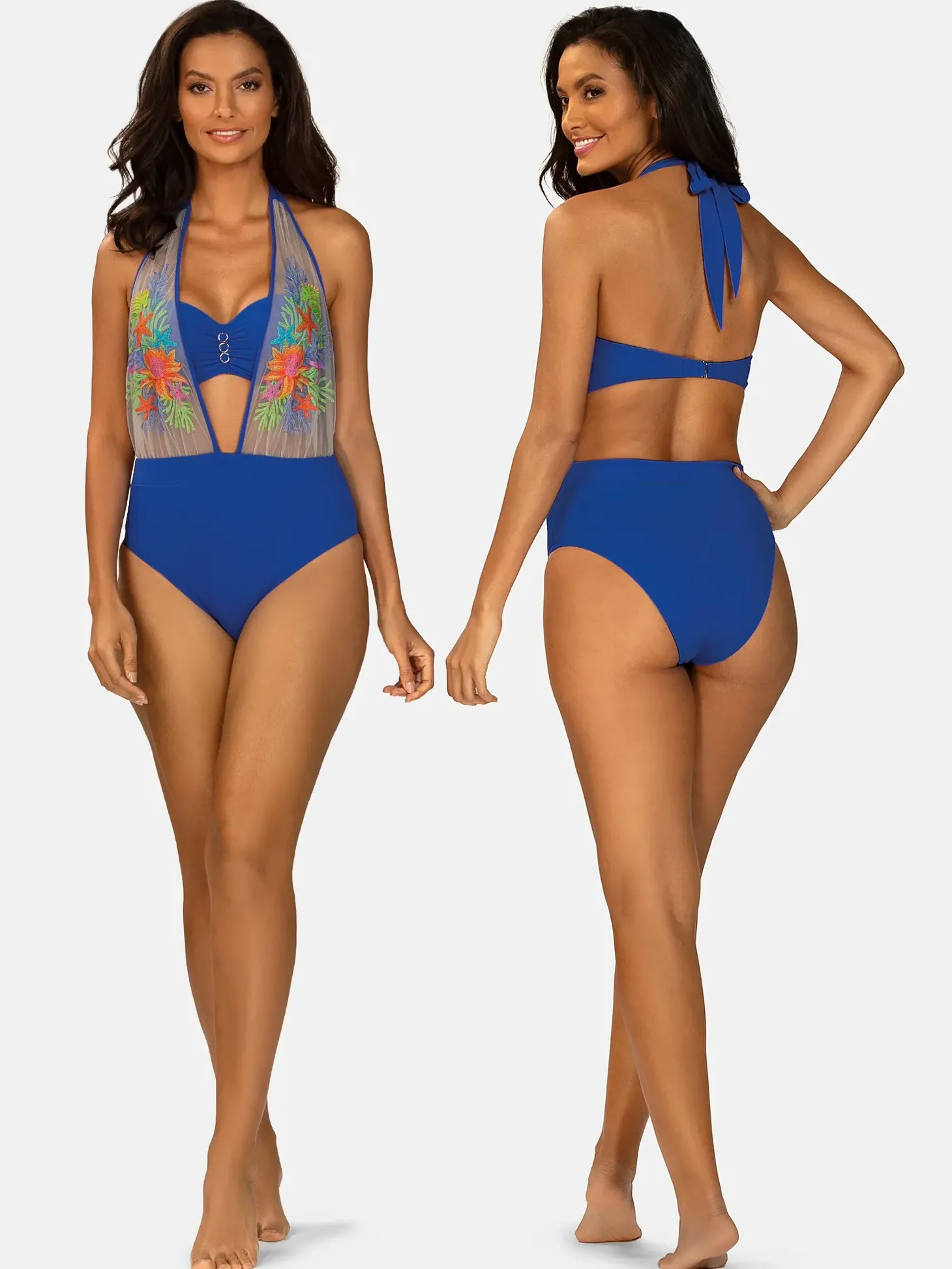 Niebieska góra od bikini Bardotka p-up FG227/604P