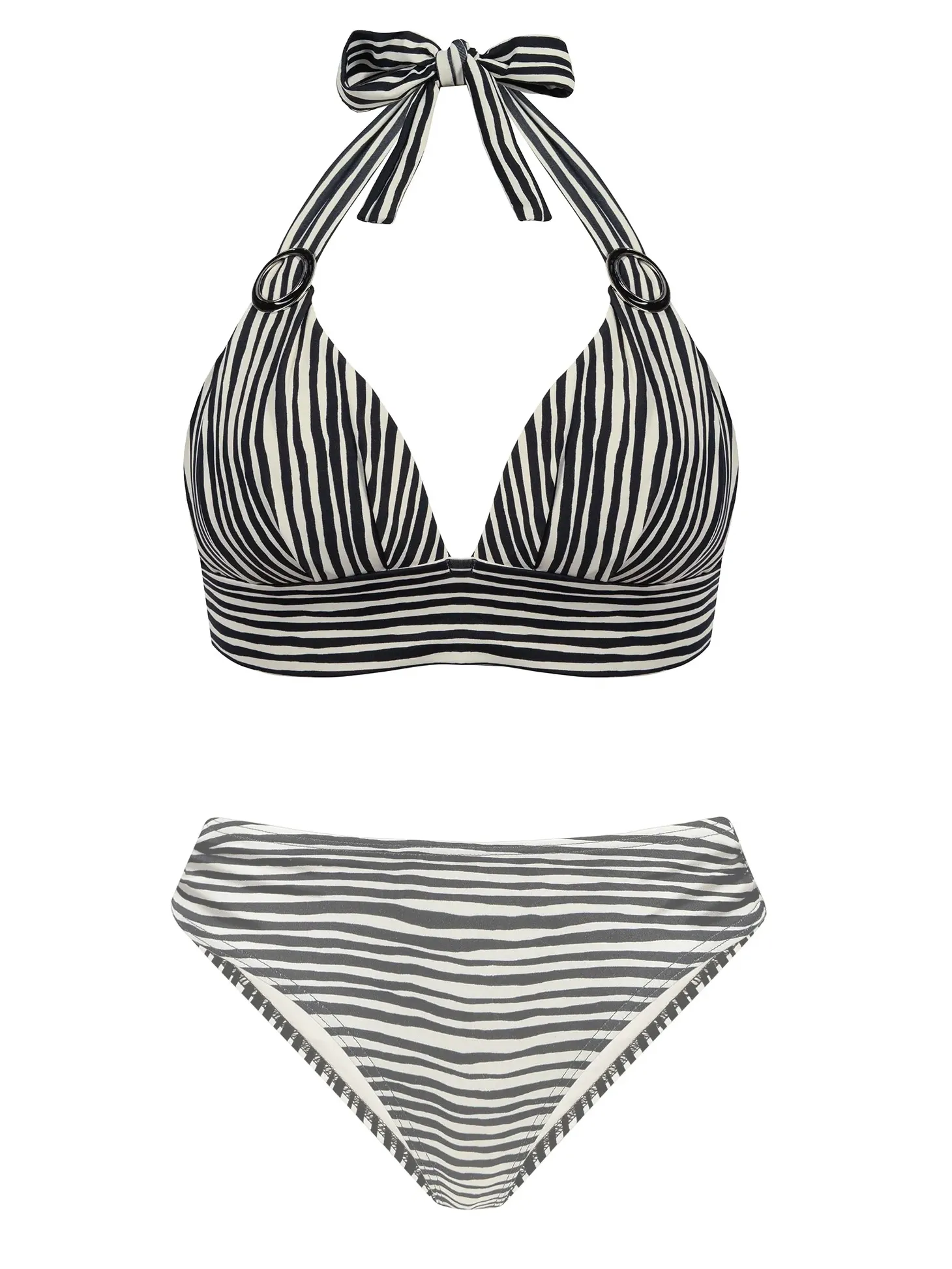 Plażowa góra bikini - wyjmowany p-up FG161/932 B&W