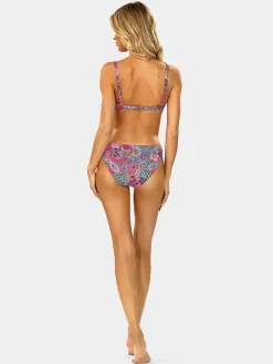 Różowa góra od bikini push-up FG228/899 Paisley