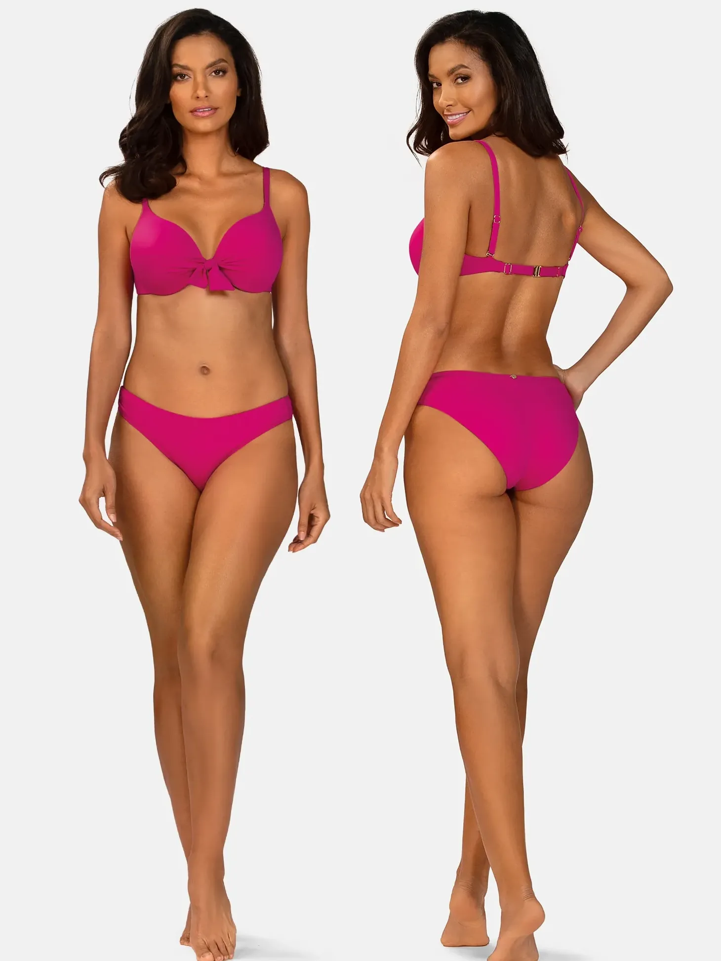 Różowa góra od bikini z efektem push-up FG228/919