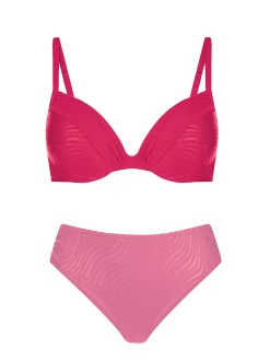 Różowy biustonosz kąpielowy push-up FG21/650S