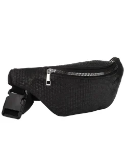Saszetka | Nerka czarna srebrny zamek F87/BAG65