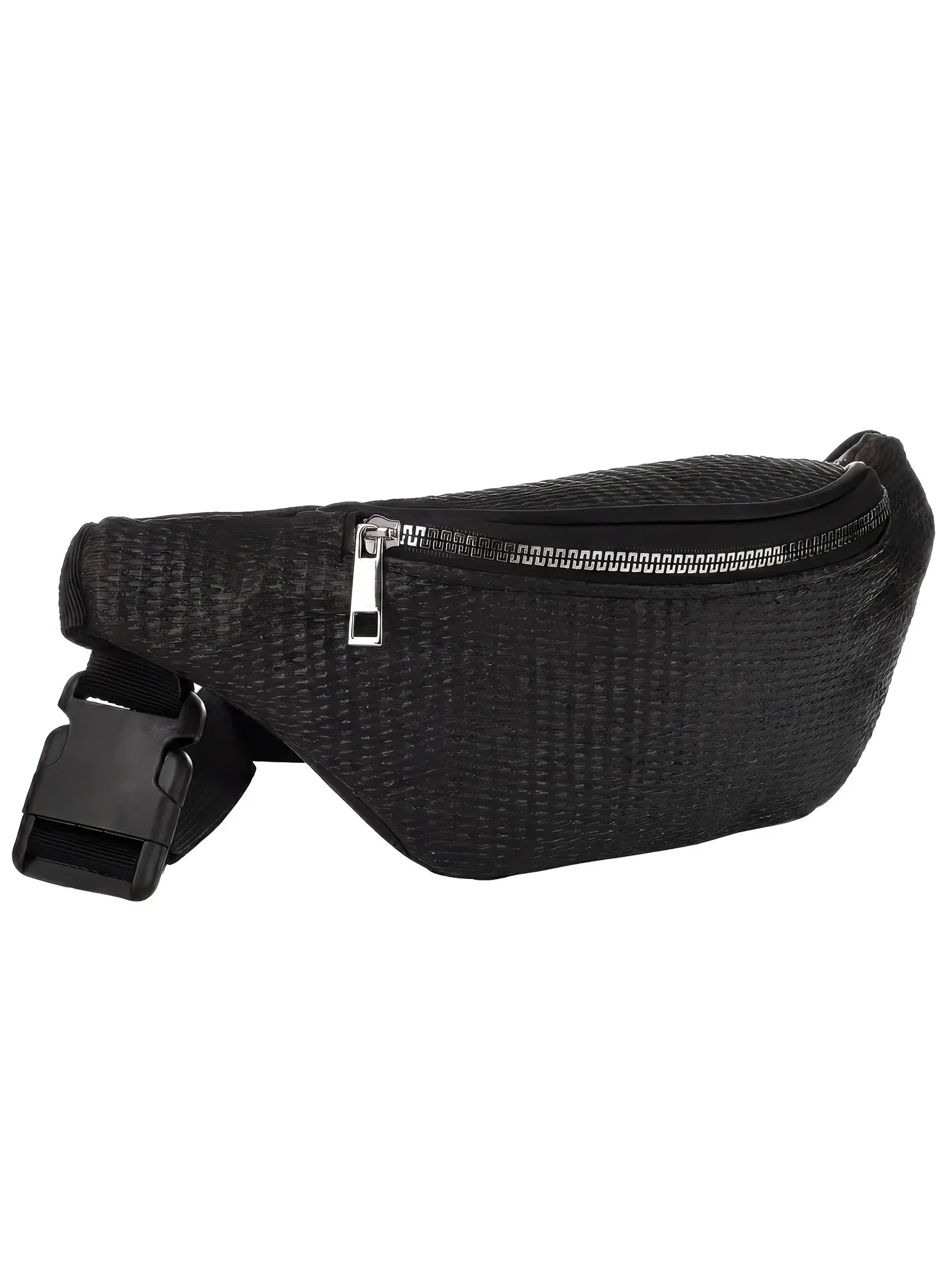 Saszetka | Nerka czarna srebrny zamek F87/BAG65