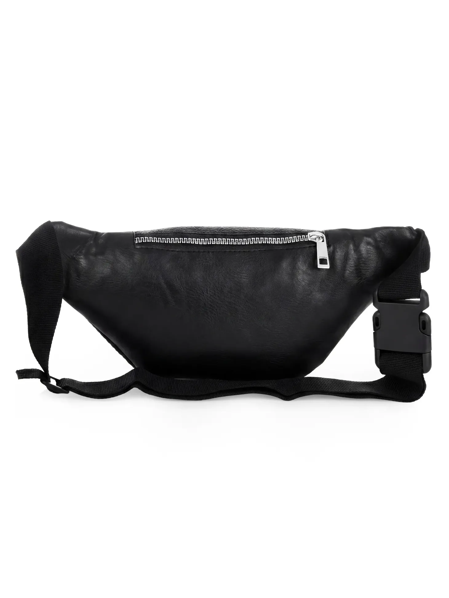 Saszetka | Nerka czarna srebrny zamek F87/BAG65
