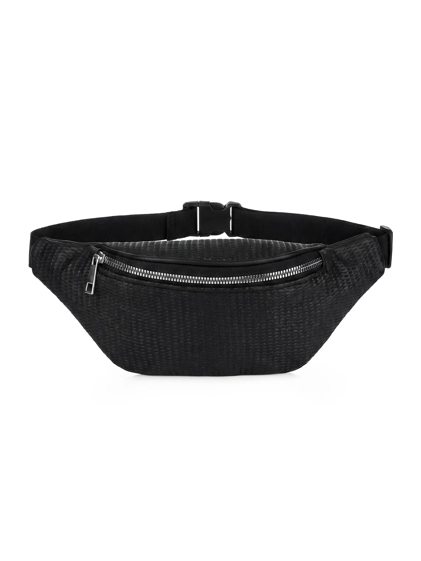 Saszetka | Nerka czarna srebrny zamek F87/BAG65