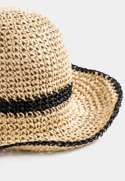 Słomkowy kapelusz plażowy Bucket Hat F65/K49/769