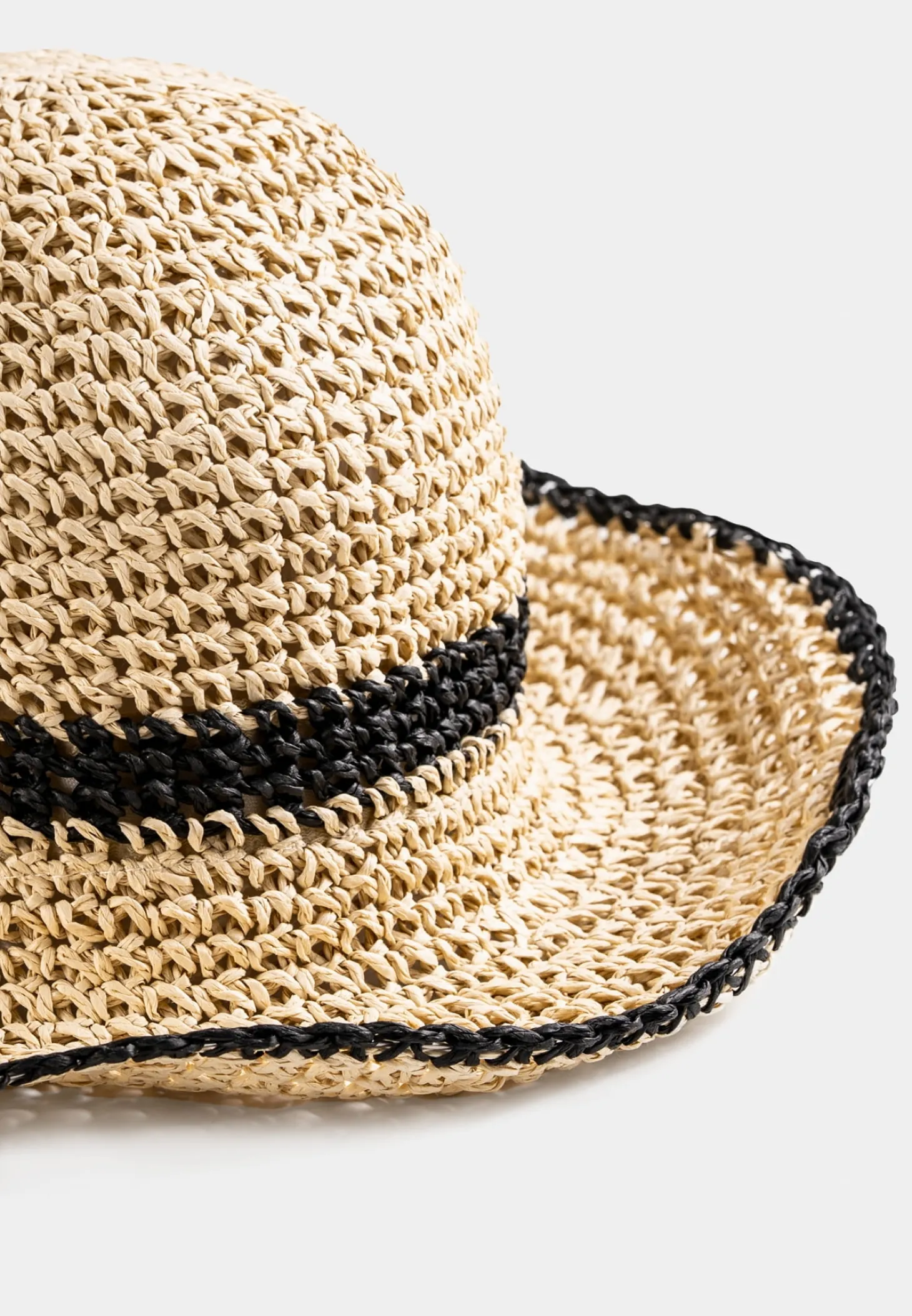 Słomkowy kapelusz plażowy Bucket Hat F65/K49/769