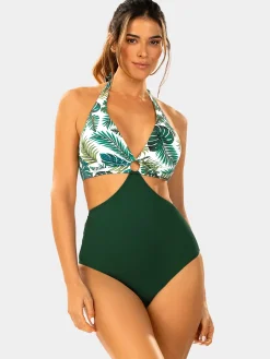 Strój kąpielowy damski F233/907 Monokini Monstera