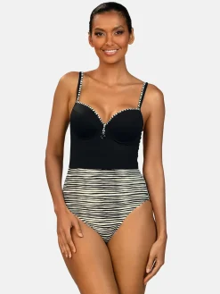 Strój kąpielowy modelujący sylwetkę F26/932 Zebra