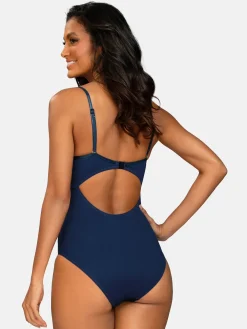 Strój kąpielowy z fiszbinami i push-up F28E/928H