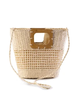Stylowa torebka damska - pleciony koszyk F87/BAG33