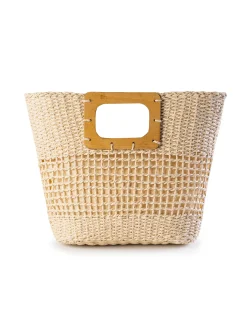 Stylowa torebka damska - pleciony koszyk F87/BAG33
