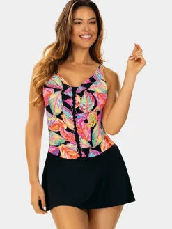 Sukienka kąpielowa damska plus-size F33A/902 black