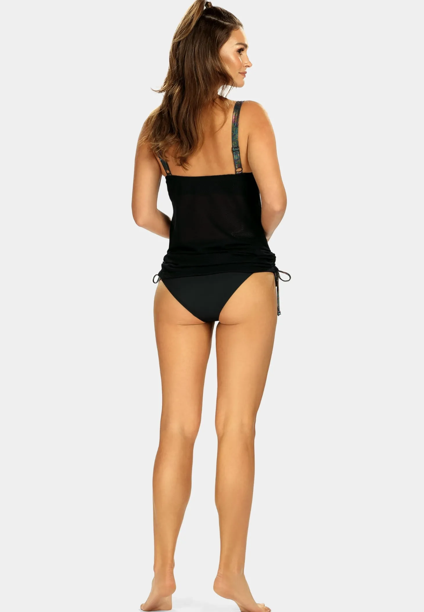 Tankini kąpielowe - ażurowa bluzka F38A/886 Set
