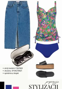 Tankini kąpielowe- duży biust Tropical F38/883 Set