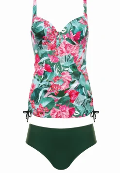 Tankini top i figi kąpielowe Rose Flowers F38/862