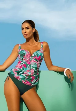Tankini top i figi kąpielowe Rose Flowers F38/862