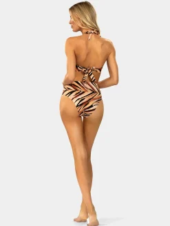 Wiązana góra od bikini push-up FG161/903 Safari