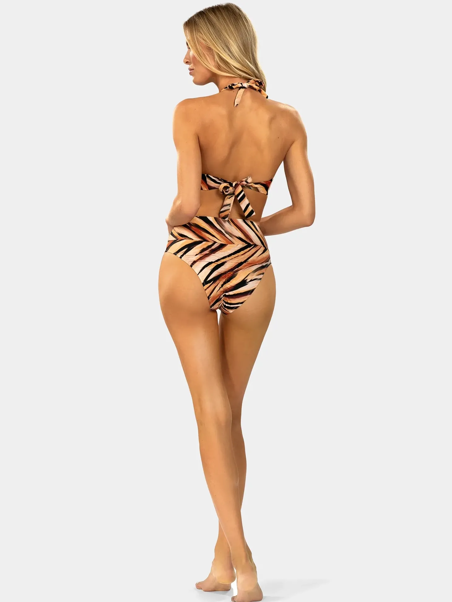 Wiązana góra od bikini push-up FG161/903 Safari