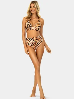 Wiązana góra od bikini push-up FG161/903 Safari