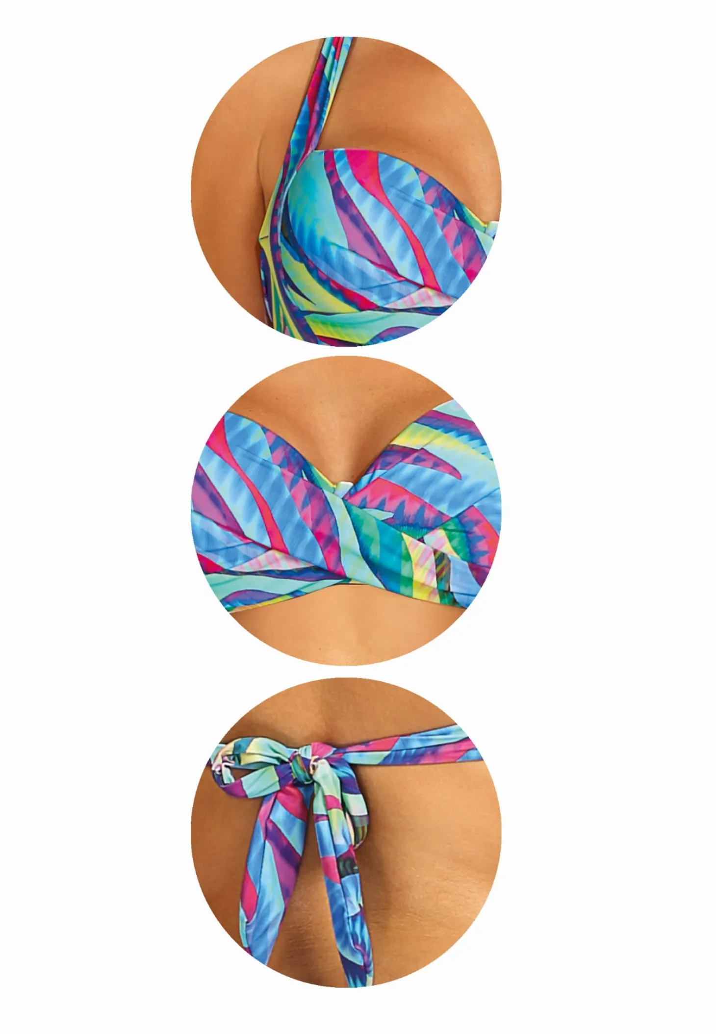Wiązana góra od Bikini push-up FG20A/881 Luxe Wave