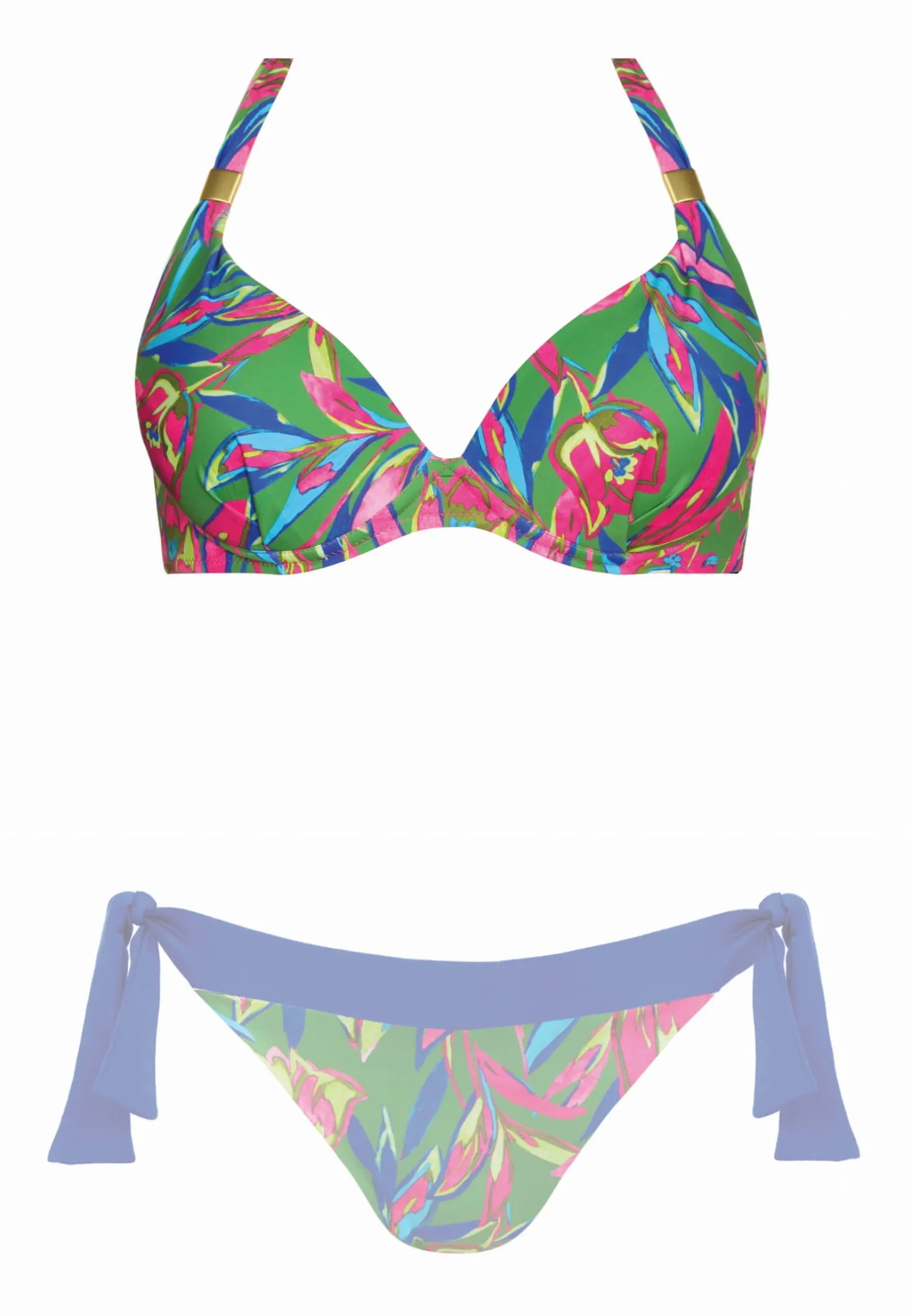 Wiązana góra od bikini push-up FG11/883 Tropical