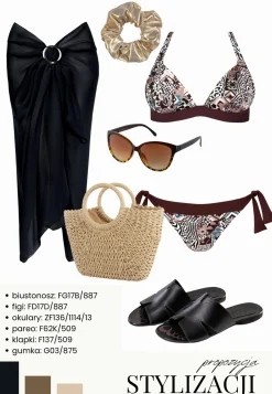 Wiązana góra od bikini Push-up stały FG17B/887