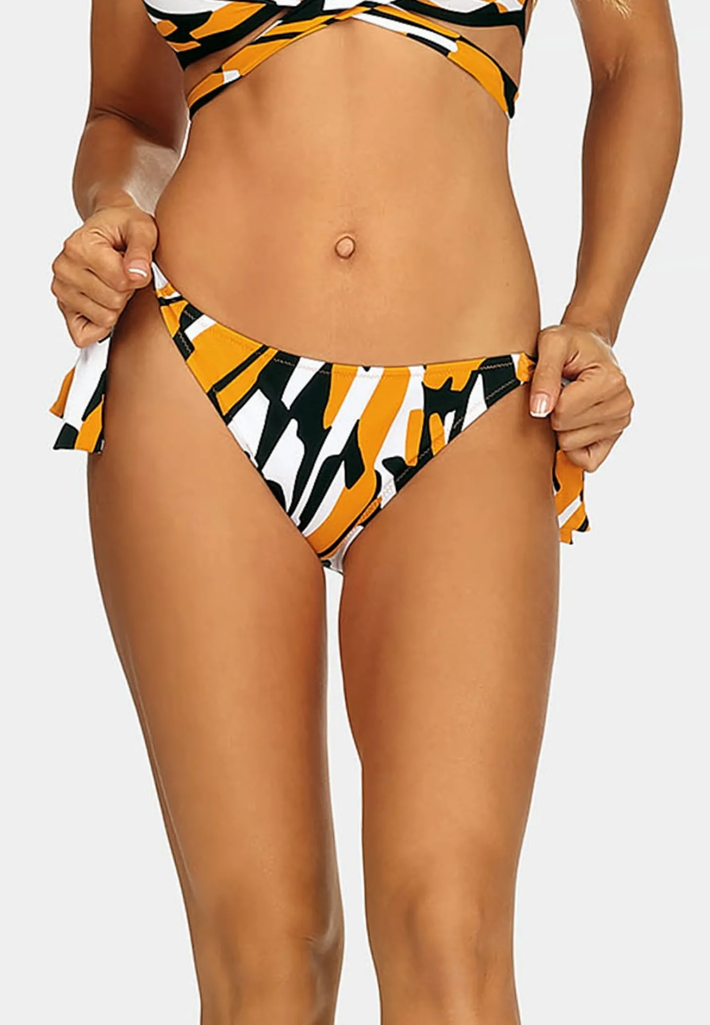 Wiązane figi kąpielowe Mango print FD17/825