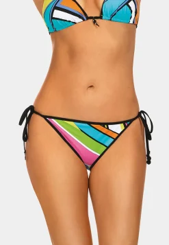 Wiązane figi od bikini asymetryczny wzór FD144/861