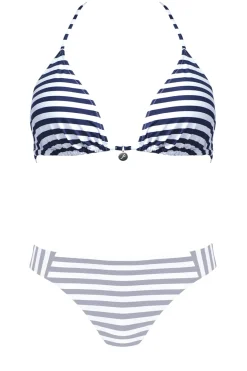 Wiązany biustonosz od bikini w paseczki FG163/815