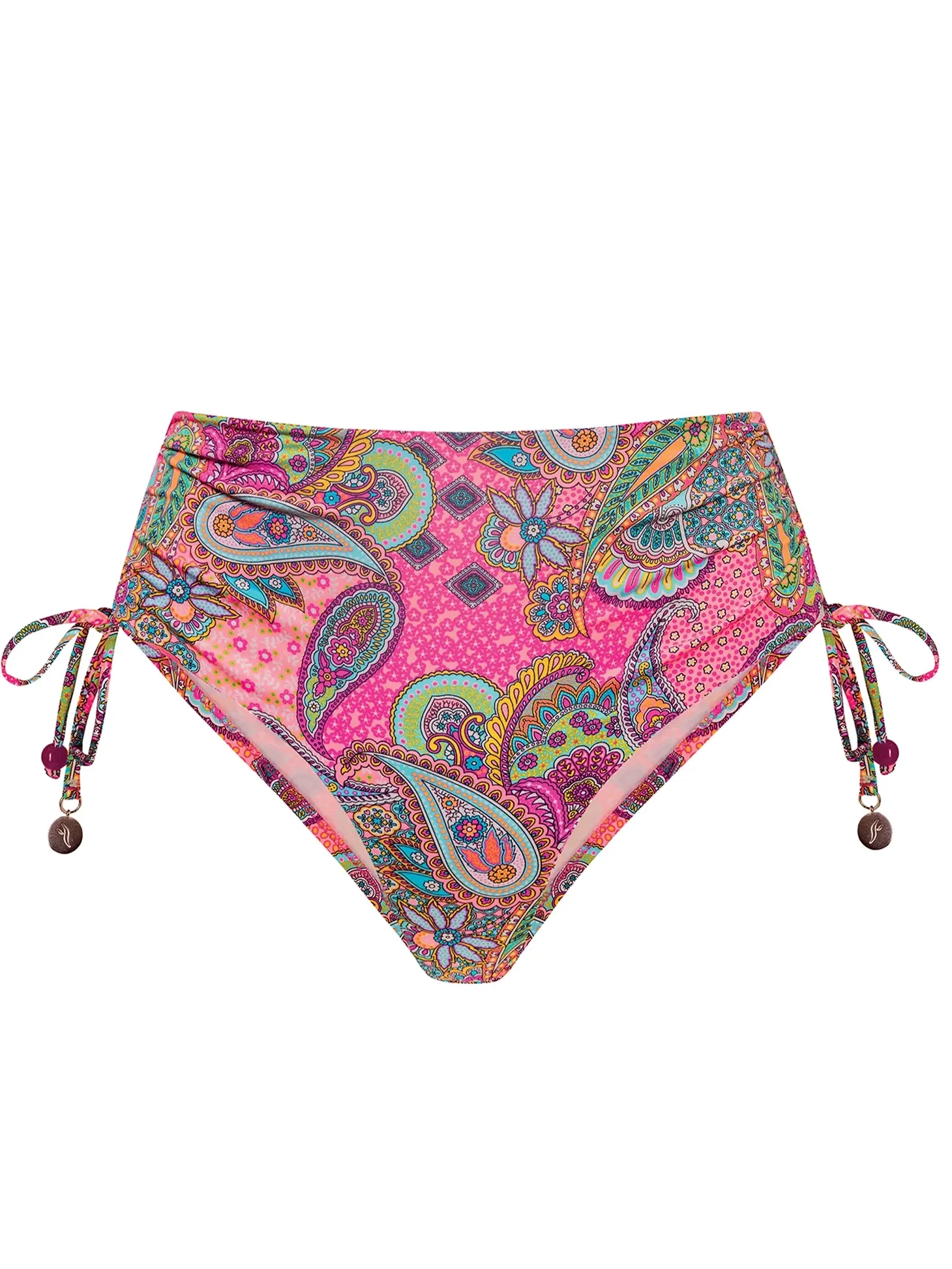 Wysokie figi kąpielowe - troczki FD90/899 Paisley
