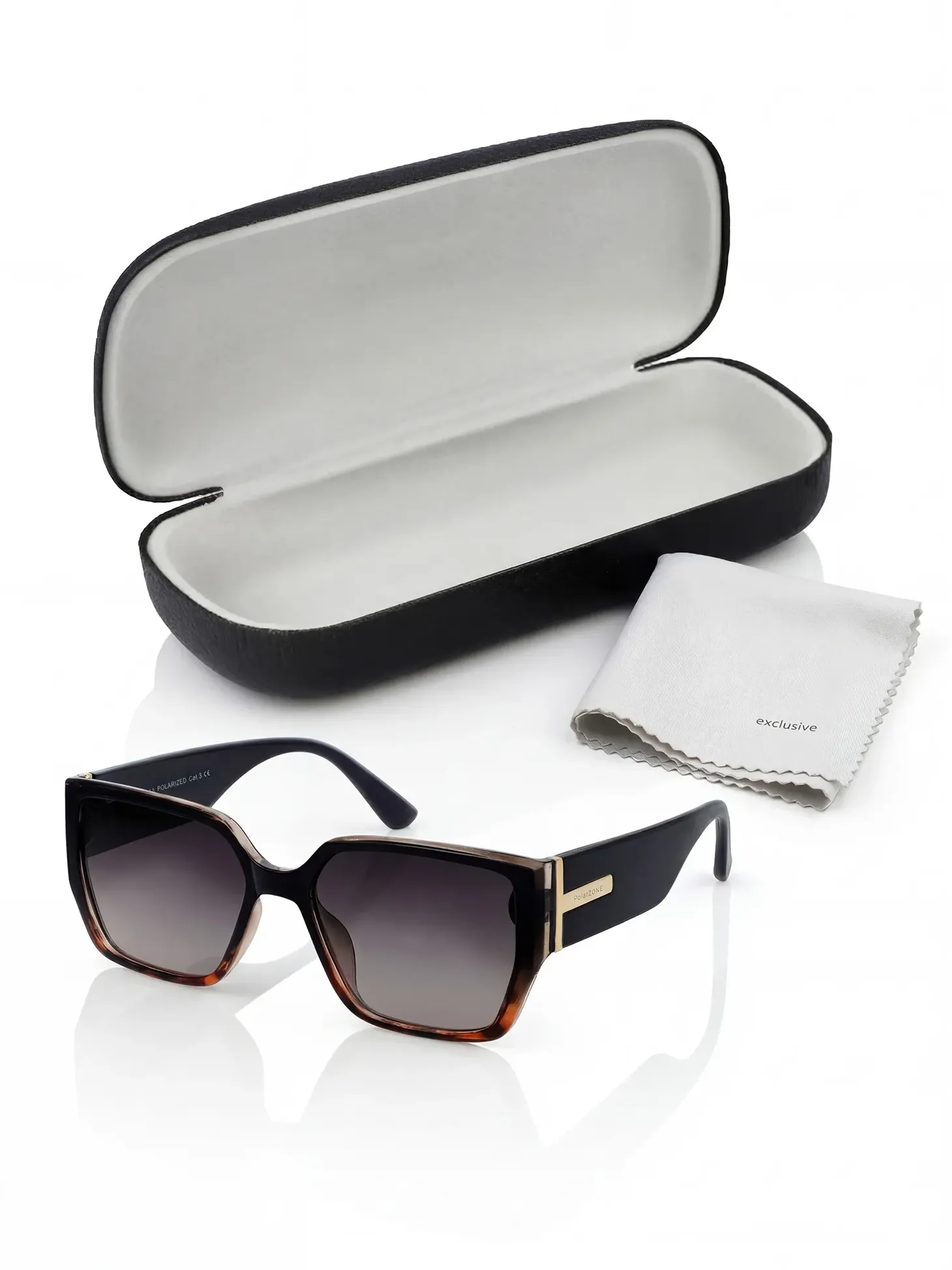 Zestaw | Damskie okulary z polaryzacją Amber Noir