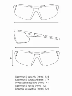 Zestaw | Sportowe okulary przeciwsłoneczne Active